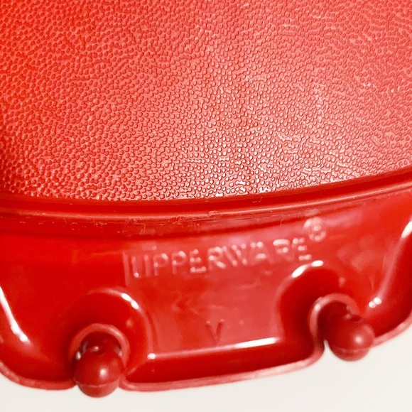 Vintage Tupperware 6 Sections Divided Party Susan Serving Relish Carrier Handle - Picture 13 of 13